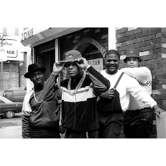LL Cool J, with Cut Creator, E Love and B-Rock in Manhattan in 1987