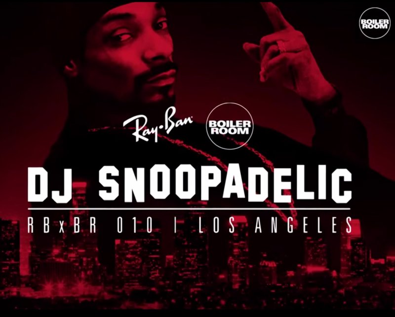 Snoop Dogg в Лос Анджелесе рамках Boiler Room, отыграл сэт из музыки 70-80-х годов