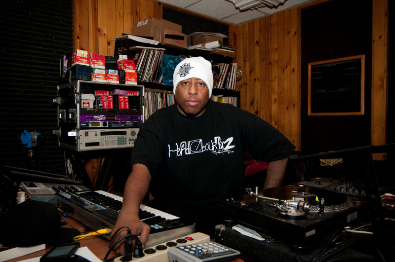 DJ Premier at D & D Recording Studios. D & D Studios will be relocating from Manhattan to Queens in 2015.