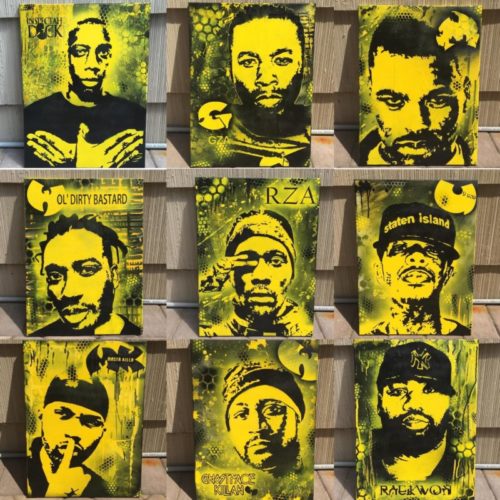 Три художника изобразили Wu-Tang Clan на холстах