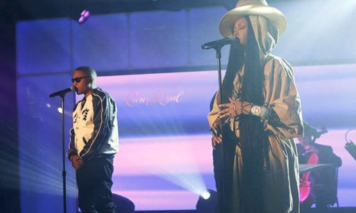 Nas и Erykah Badu выступили на шоу Джимми Киммела