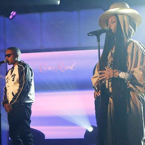 Nas и Erykah Badu выступили на шоу Джимми Киммела