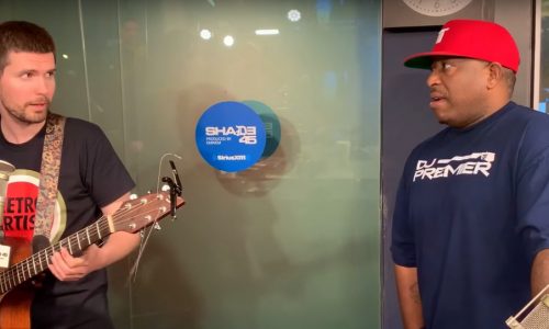 Noize MC дал интервью нью-йоркской радиостанции Shade 45, во время которого в студию зашел DJ Premier