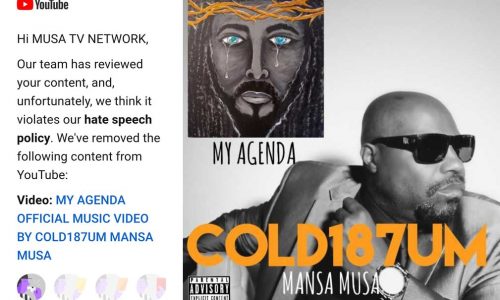 YouTube забанил новый клип Cold187um — «My Agenda»