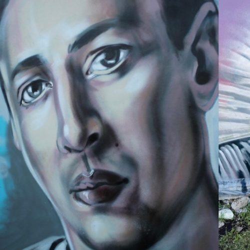 Одна Любовь: граффити в Питере в дань памяти участников группы Невский Бит: Sadman и Screw3000 от Lu Blue